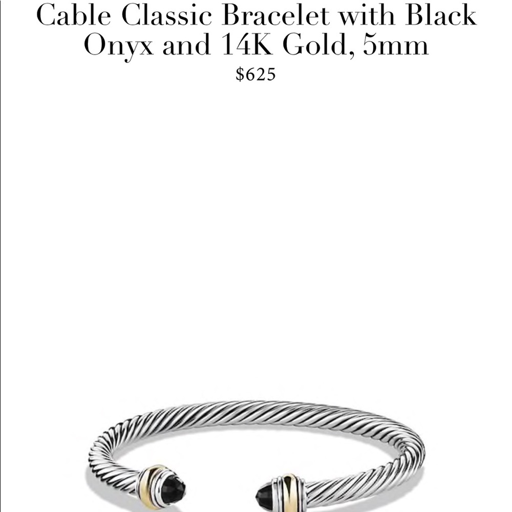 David Yurman Cable Classics Black Onyx Bracelet